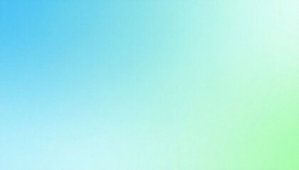 Poster - Smooth Gradient Background Transitioning From Pale Mint To Ice Blue with Fine Film Grain Texture