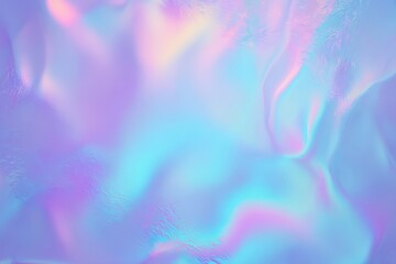 Poster - Iridescent glassy gradient texture creates a mesmerizing backdrop with soft hues of blue, pink, and purple blending seamlessly throughout the surface