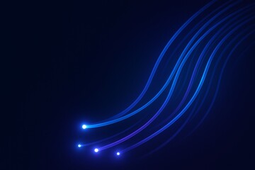 Wall Mural - abstract digital background. optical fiber of digital communication. vector illustration on a dark b