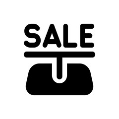 Poster - Illustration of a purse with the word sale on top of it indicating a discount or promotional offer