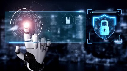 Poster - Cyber security protection and cyber security strategies against cyber threats, system hacks, digital breaches, network attacks, and safeguarding data with strong cyber security infrastructure. Muxer