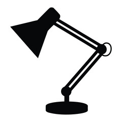 Poster - Desk lamp vector illustration adjustable office lamp study lamp task lamp graphic design icon 90