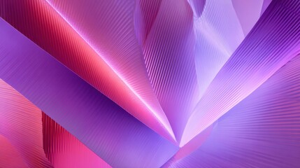 Poster - Dynamic abstract shapes intertwine in a vivid display of purple and pink tones, showcasing innovative digital art. The intricate patterns capture attention and provoke imagination.