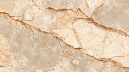 Poster - This natural marble surface showcases light beige and cream hues with delicate veining. The unique patterns make it ideal for interior design projects, such as countertops or flooring.