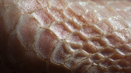 Poster - The surface displays intricate patterns resembling scales, showcasing details of texture and color. Natural light highlights the unique features of this close-up, creating visual interest.