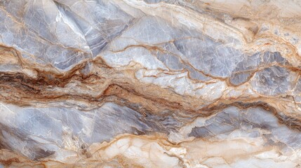 Poster - A stunning grey and brown marble surface showcases intricate veins and textures, ideal for enhancing interior spaces like kitchens or bathrooms, focusing on timeless elegance.