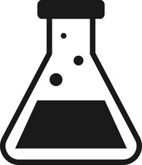 Poster - Solid Black Science Icon Element