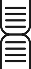 Poster - Solid Black Science Icon Element
