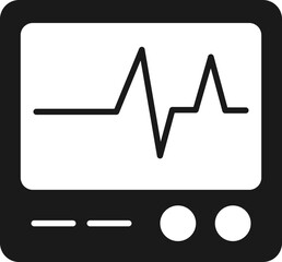 Poster - Solid Black Science Icon Element