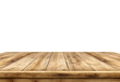 © Syarif - Wooden tabletop against a black background