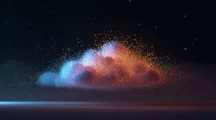 Poster - Abstract cloud of particles