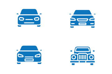Wall Mural - car icon set. car vector icon. small sedan