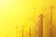© Sudipta - Abstract upward trending arrows on yellow background.