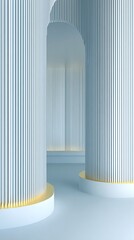 Poster - Abstract architecture with columns and arches