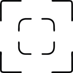 Poster - Camera Focus Frame Icon square corner