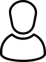 Poster - Person Icon Outline user profile