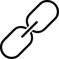 Poster - Link Chain Icon Outline connection network