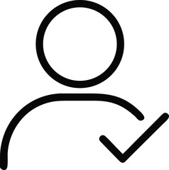 Poster - User icon with checkmark indicating confirmation person