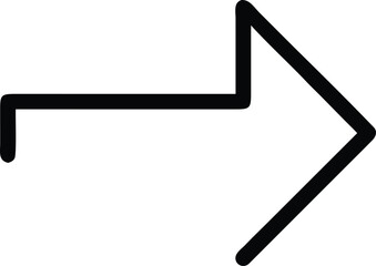 Poster - Black right arrow icon on white background direction