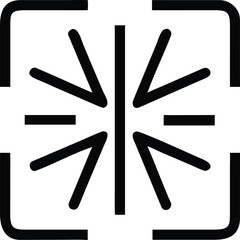 Poster - Abstract Geometric Symbol with Arrows and Lines icon