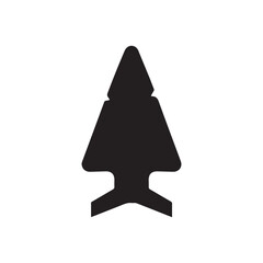Poster - Arrowhead silhouette vector flat illustration design