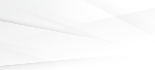 Wall Mural - modern light grey and white subtle shadows lines abstract background.