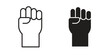 © Franklin - Rebellion icon set, line and black glyph style for food app website.
