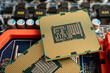 © amazing studio - Central Processing Unit, CPU chip processor of computer mainboard, electronic technology.