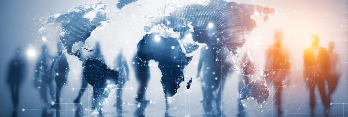Poster - A Breathtaking View of a Connected World Showcasing the Interconnectedness of Humanity s Future
