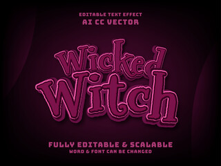 Poster - Editable text effect - wicked witch for magic poster