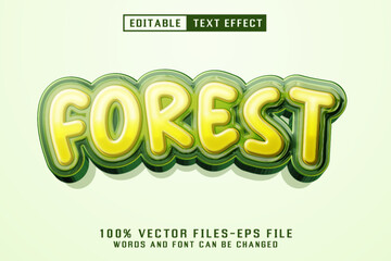 Poster - Forest Editable Text Effect