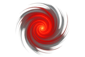 Poster - Red and white light beams swirling together, creating a vortex with transparent background, perfect for visual effects