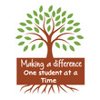 © Shilastock - Back to school t shirt design making a difference tree