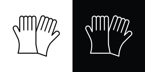 Wall Mural - Gloves icon vector illustration - high quality black style vector icons