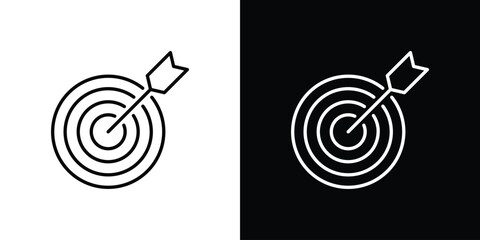 Canvas Print - dart icon vector illustration - high quality black style vector icons