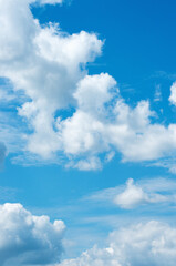 Wall Mural - white cloud in the blue sky