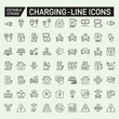 © MD. SHABUZ RAYHAN - Collection of electric vehicle charging and energy icons with editable stroke electric car charging station