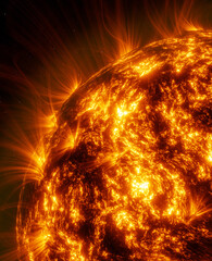 Wall Mural - view of the sun from space
