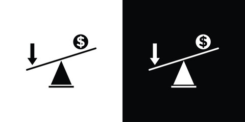 Leverage icon, vector flat icon. Flat illustration.