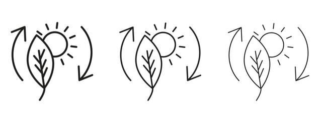 Canvas Print - photosynthesis icon. simple element illustration. can be used for web and mobile.