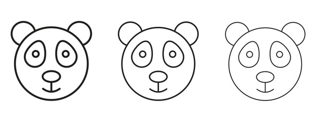 Wall Mural - panda bear icon. simple element illustration. can be used for web and mobile.