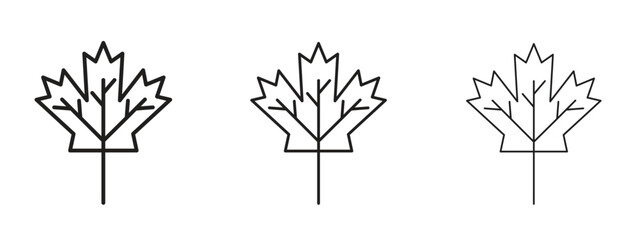 Wall Mural - maple leaf icon. simple element illustration. can be used for web and mobile.