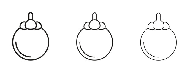 Wall Mural - mangosteen icon. simple element illustration. can be used for web and mobile.