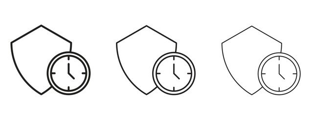 Wall Mural - long term protection icon. simple element illustration. can be used for web and mobile.