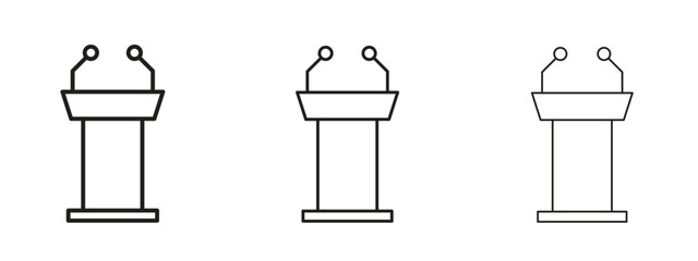 Wall Mural - lectern icon. simple element illustration. can be used for web and mobile.