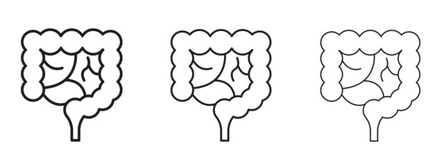 Wall Mural - large intestine icon. simple element illustration. can be used for web and mobile.
