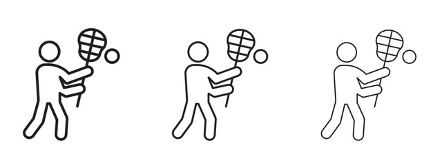 Wall Mural - lacrosse icon. simple element illustration. can be used for web and mobile.