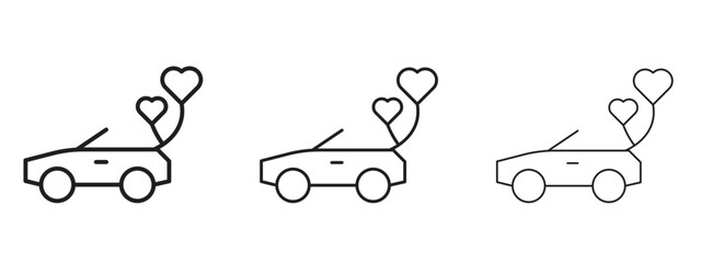 Wall Mural - just married icon. simple element illustration. can be used for web and mobile.