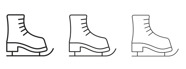Wall Mural - ice skating icon. simple element illustration. can be used for web and mobile.