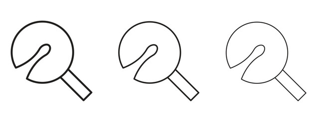 Canvas Print - fortune cookie icon. simple element illustration. can be used for web and mobile.